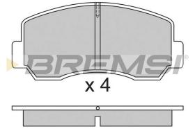 BREMSI BP2296 - B. PADS MAZDA, ASIA MOTORS