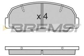 BREMSI BP2297 - B. PADS DAIHATSU, BERTONE, MAZDA