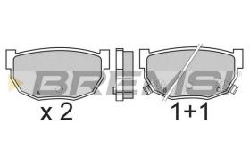 BREMSI BP2303 - B. PADS NISSAN, KIA, HYUNDAI