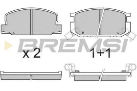 BREMSI BP2308 - B. PADS TOYOTA, DAIHATSU