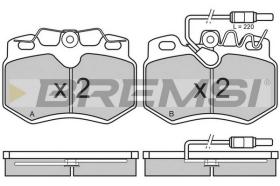 BREMSI BP2311 - B. PADS PEUGEOT, DALLAS