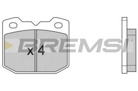 BREMSI BP2318 - B. PADS ALFA ROMEO