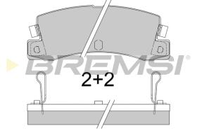 BREMSI BP2323 - B. PADS TOYOTA, LEXUS