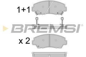 BREMSI BP2326 - B. PADS MAZDA