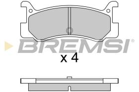BREMSI BP2328 - B. PADS MAZDA, DAIHATSU