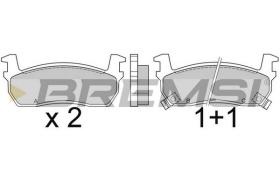 BREMSI BP2348 - B. PADS NISSAN
