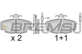 BREMSI BP2360 - B. PADS RENAULT, PEUGEOT