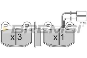 BREMSI BP2364 - B. PADS ALFA ROMEO ALFA 75 ALFA ROMEO AL