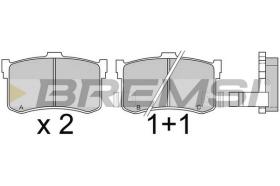 BREMSI BP2372 - B. PADS HONDA, ACURA, ROVER, HYUNDAI