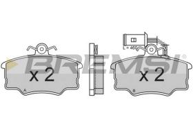 BREMSI BP2376 - B. PADS ALFA ROMEO ALFA 164