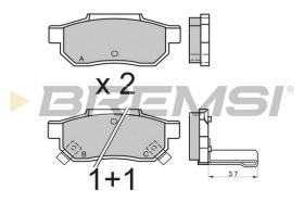 BREMSI BP2396 - B. PADS LOTUS, HONDA, ROVER, MG
