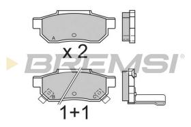 BREMSI BP2397 - B. PADS HONDA, ACURA