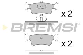 BREMSI BP2398 - B. PADS SUZUKI, SANTANA