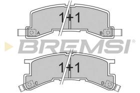 BREMSI BP2404 - B. PADS ISUZU