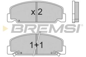BREMSI BP2406 - B. PADS HONDA