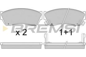 BREMSI BP2420 - B. PADS SUZUKI, SUBARU, TATA