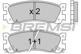 BREMSI BP2422 - B. PADS MAZDA