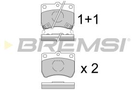 BREMSI BP2429 - B. PADS FORD, KIA, MAZDA