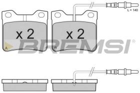 BREMSI BP2431 - B. PADS PEUGEOT