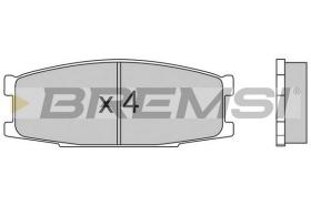 BREMSI BP2434 - B. PADS MITSUBISHI CANTER