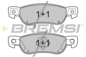 BREMSI BP2436 - B. PADS ISUZU