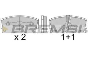 BREMSI BP2437 - B. PADS DAIHATSU