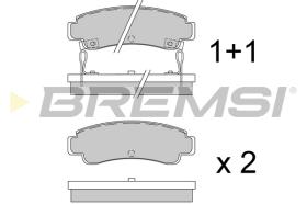 BREMSI BP2442 - B. PADS NISSAN