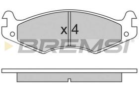 BREMSI BP2459 - B. PADS JEEP, HUMMER, AMC