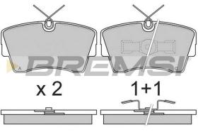 BREMSI BP2472 - B. PADS OPEL