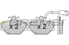 BREMSI BP2475 - B. PADS FORD, ZASTAVA