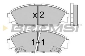 BREMSI BP2479 - B. PADS HONDA, ACURA