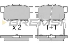 BREMSI BP2483 - B. PADS FIAT, ROVER, MG, HONDA, ACURA