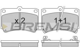 BREMSI BP2489 - B. PADS MAZDA, KIA