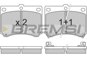 BREMSI BP2491 - B. PADS MAZDA