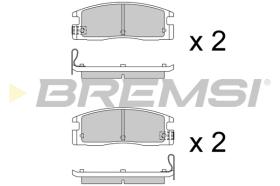 BREMSI BP2493 - B. PADS FORD, OPEL, ISUZU
