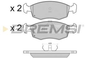 BREMSI BP2499 - B. PADS FORD, PANTHER