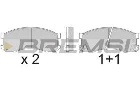 BREMSI BP2504 - B. PADS MAZDA