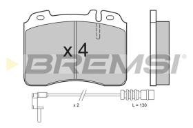 BREMSI BP2506 - B. PADS MERCEDES-BENZ
