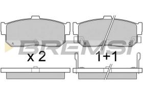 BREMSI BP2513 - B. PADS NISSAN, INFINITI