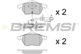 BREMSI BP2516 - B. PADS AUDI