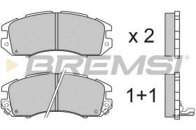 BREMSI BP2535 - B. PADS SUBARU