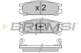 BREMSI BP2536 - B. PADS SUBARU