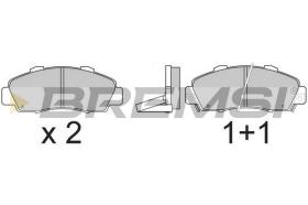 BREMSI BP2543 - B. PADS HONDA, ACURA, ROVER