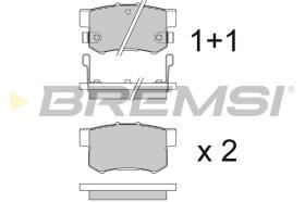 BREMSI BP2544 - B. PADS FIAT, HONDA, SUZUKI, ROVER, MG