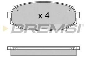 BREMSI BP2571 - B. PADS MAZDA