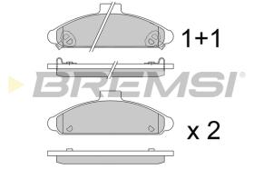 BREMSI BP2579 - B. PADS HYUNDAI