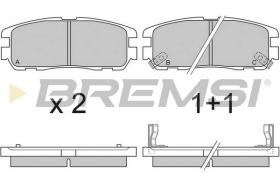 BREMSI BP2581 - B. PADS OPEL, ISUZU, VAUXHALL