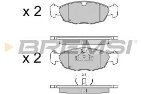BREMSI BP2584 - B. PADS OPEL