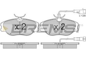 BREMSI BP2587 - B. PADS FIAT, ALFA ROMEO, LANCIA
