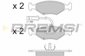 BREMSI BP2589 - B. PADS FIAT